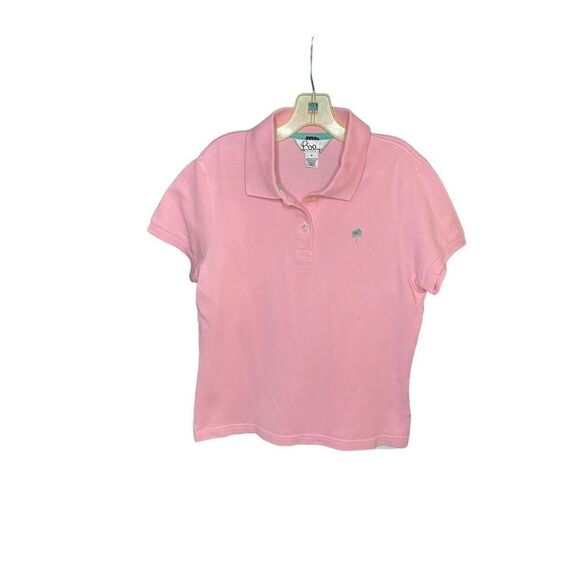 Lilly Pulitzer girls NWOT pink short sleeve polo, shirt, size small - Picture 1 of 4